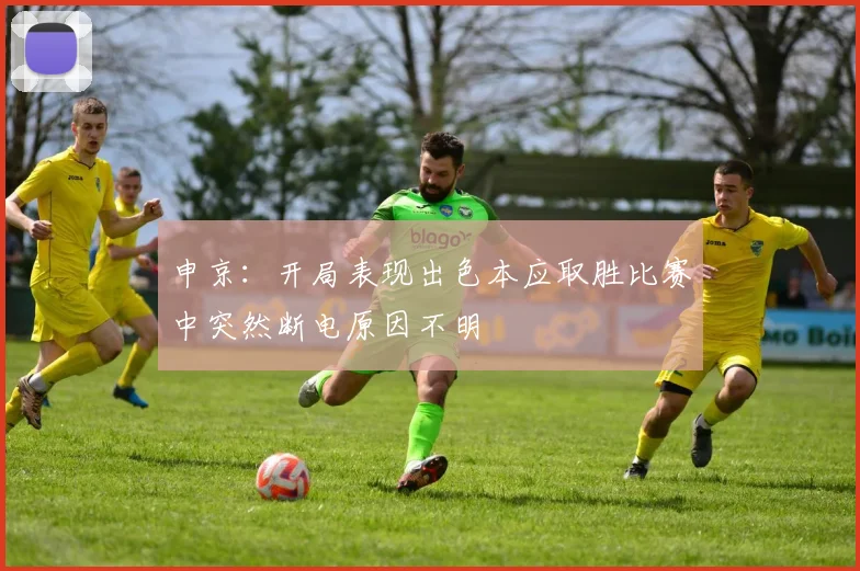 申京：开局表现出色本应取胜比赛中突然断电原因不明